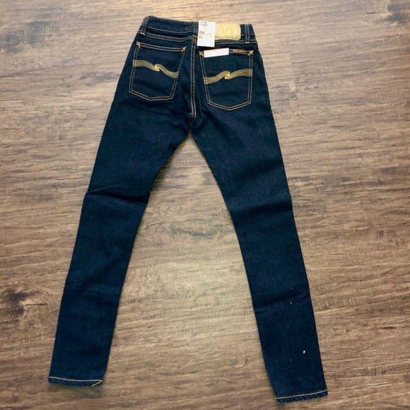 Nudie Jeans Co Men Skinny Lin Dry Deep Orange - 25x28 - Picture 4 of 5